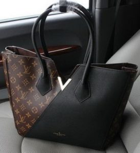 The LV Monogram Canvas Black Leather Kimono Tote Bag photo review